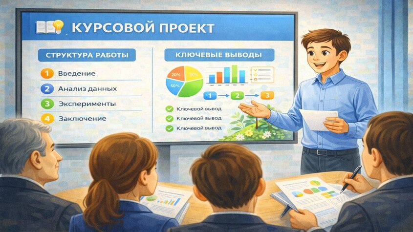 Как сделать презентацию для защиты курсовой работы: структура и дизайн