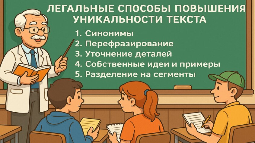 повышение уникальности в дипломе и курсовой