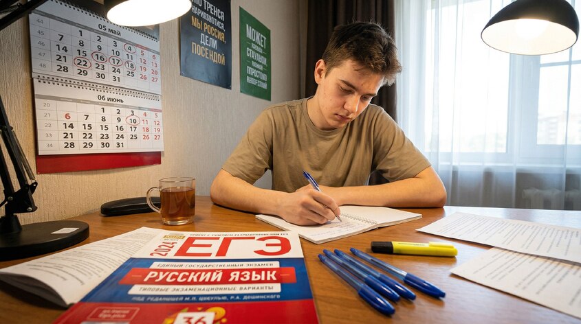 ЕГЭ 2026 по русскому за месяц: как подготовиться быстро и без паники
